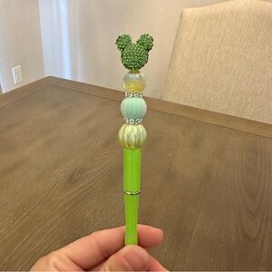 Disney Green‎ Mickey Handmade Bling Beaded Pen